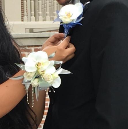 Orchid Corsage and Boutonnieres