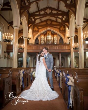 Bride & Groom in St. Vincent Church