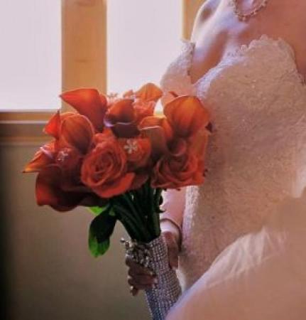 Rust Calla-Lily  Bridal Bouquet