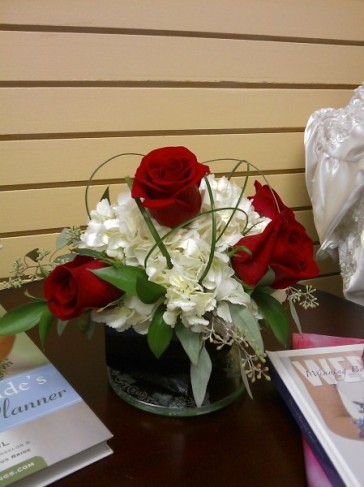 Contemporary Rose Centerpiece