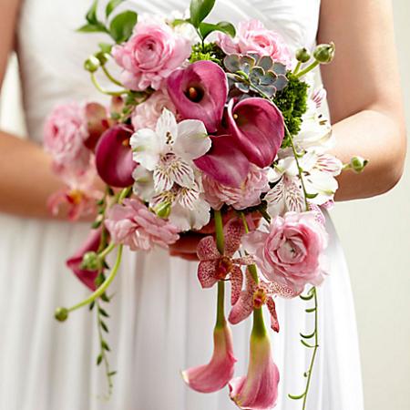 Pink Cascade Bouquet 