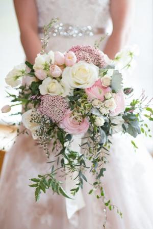 Pink and white Bridal Bouquet