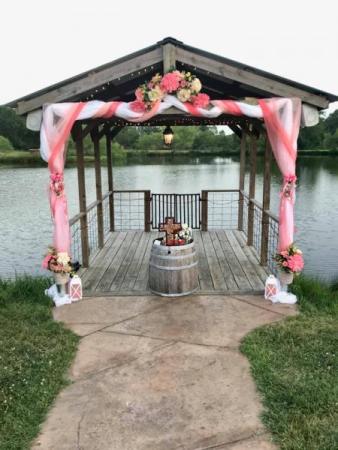 The Colors of a Dock Wedding Ceremony