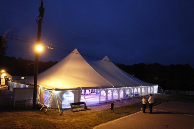 Tent at night