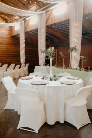 Linen & chair covers with plates and flatware available 