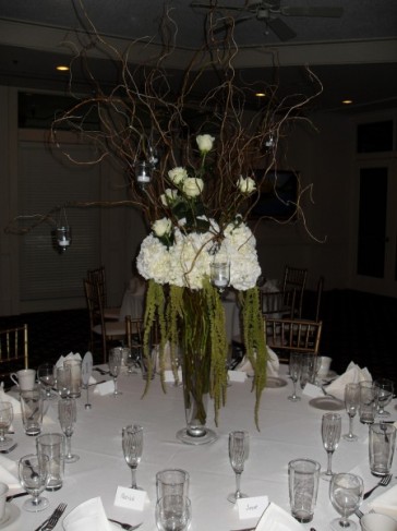 Hydrangea Trumpet Vase Flower Centerpiece