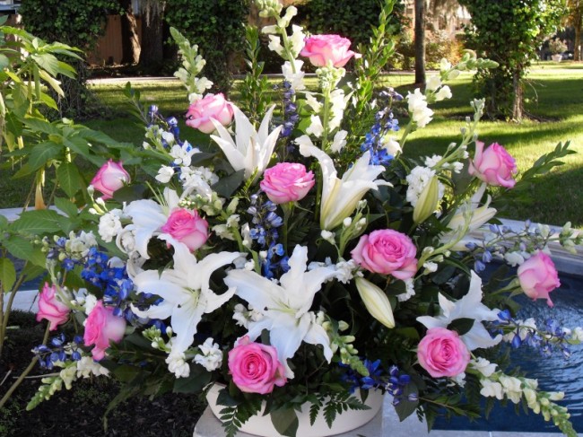 Colorful Flower Centerpiece for Wedding Reception