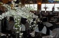Table Arrangement With White Flowers