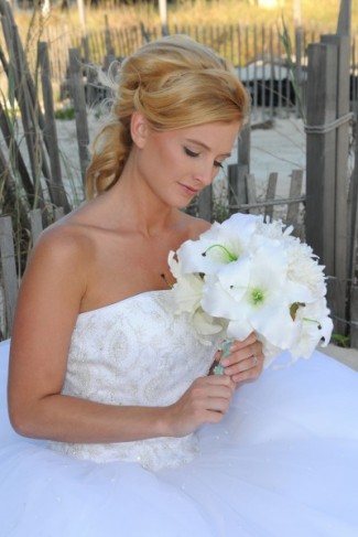 Gorgeous All White Wedding Bouquet