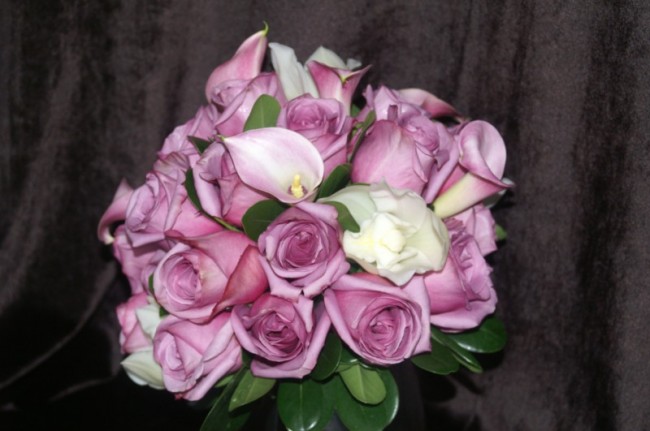 Radiant Purple Wedding Bouquet