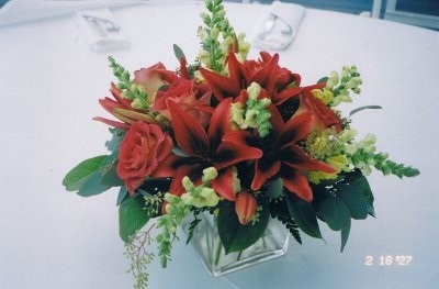 Red Rose Centerpiece