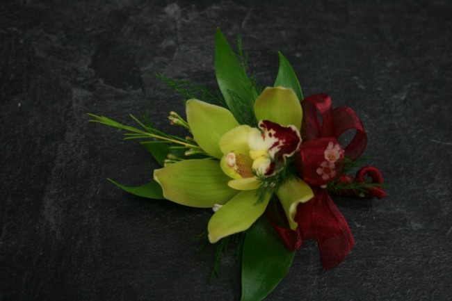 Green Orchid Corsage