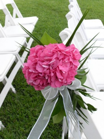 Hydrangea Chair Decorations