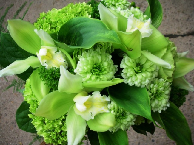 Beautiful Green Wedding Bouquet