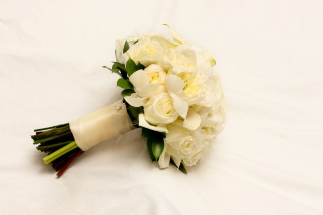 Ivory Rose Wedding Bouquet