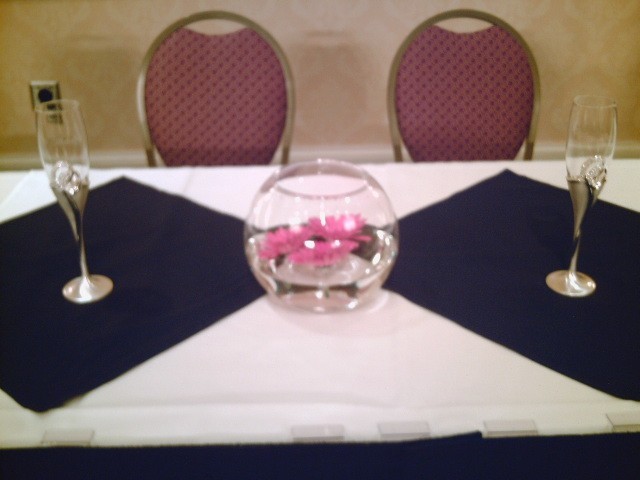 Pink Reception Centerpiece