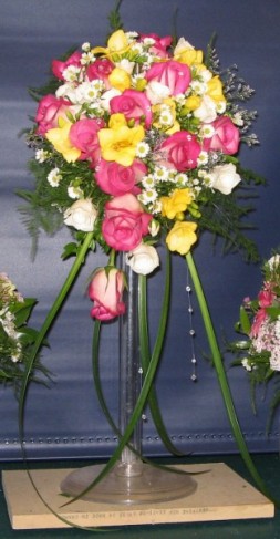 Pink & Yellow Floral Arrangement