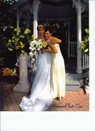 Elegant Bride in a Garden Setting