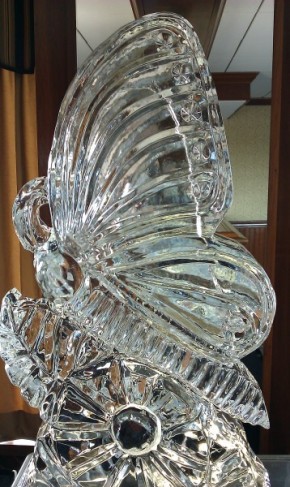 Butterfly Ice Sculpture