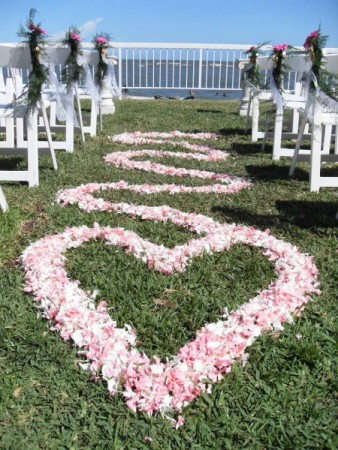 Pink Aisle Flowers