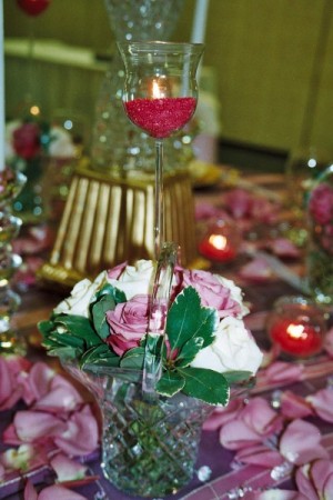 Crystal Glass Basket Vase