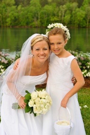 Beautiful Bride & Flower Girl