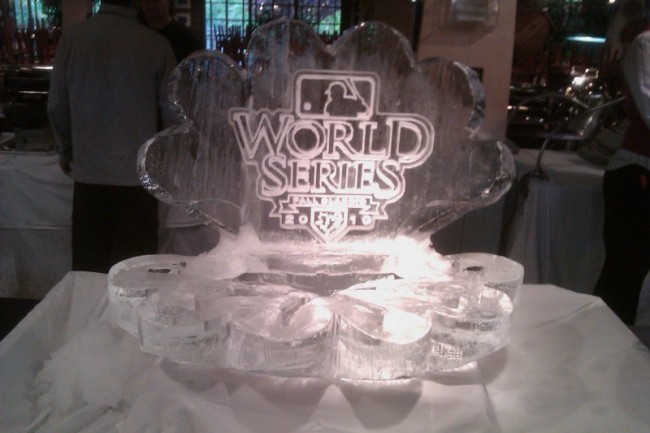 World Series Ice Sculpture