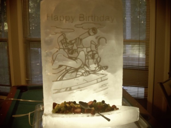 Birthday Ice Sculpture