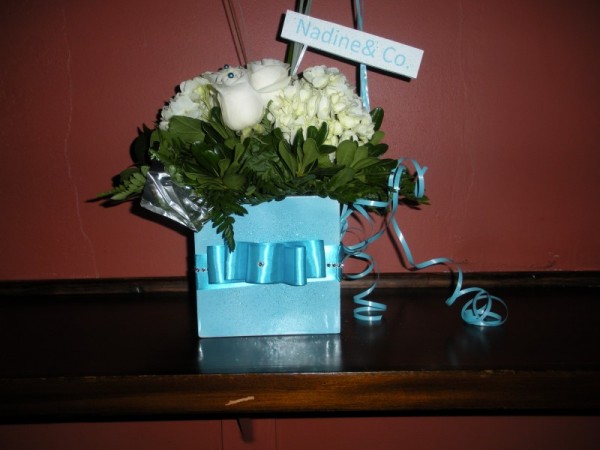 Baby Shower Centerpiece At Sintra restaurant