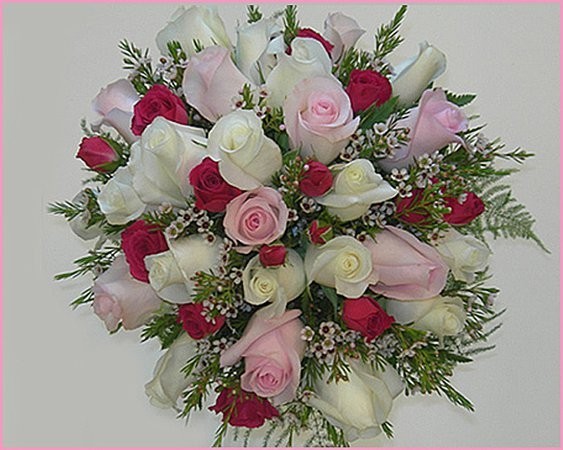 Pink & Ivory Wedding Bouquet