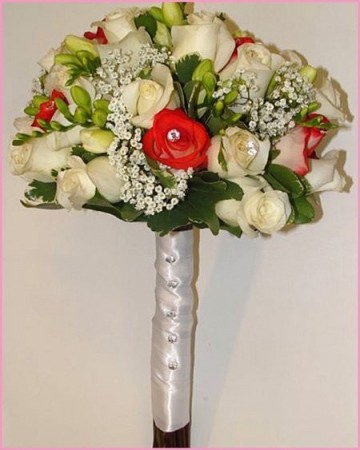 Beautiful Hand Tied Wedding Bouquet