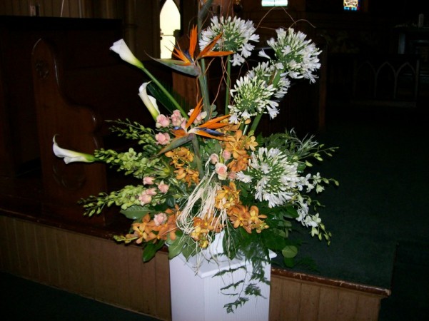 Tropical Church Arrangement