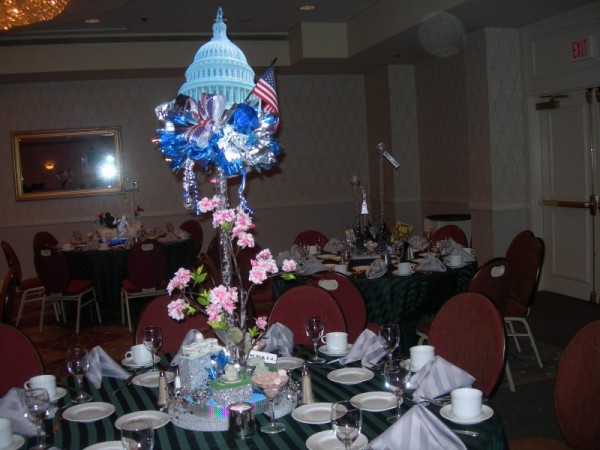 Washington Themed Party Centerpiece