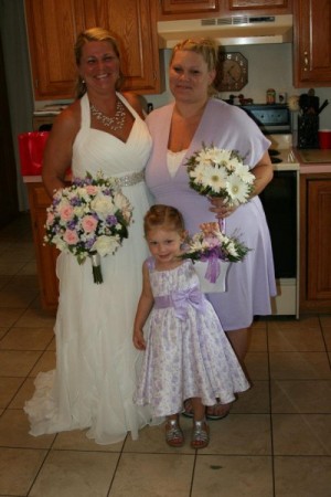 Beautiful Bride, Maid of Honor & Flower Girl