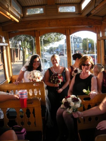 Bride & Her Bridesmaids Ready to Go