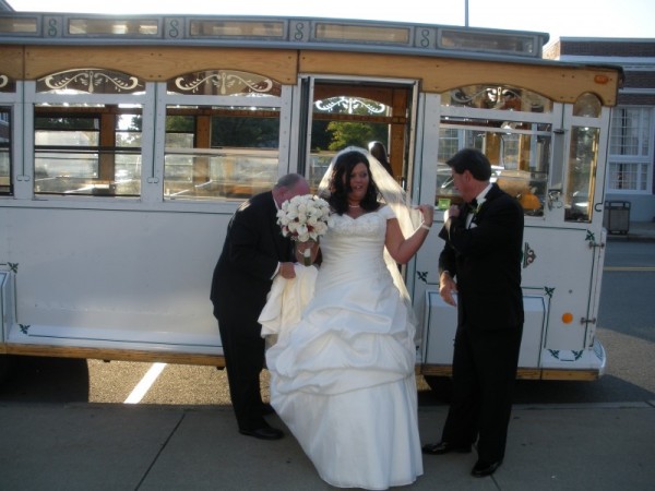 Lovely Bride Ready to Walk Down the Aisle