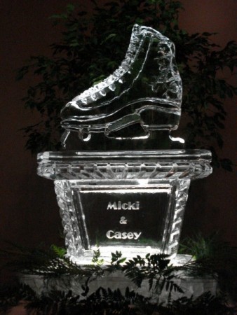 Figure Skate w/ Monogram Ice Sculpture