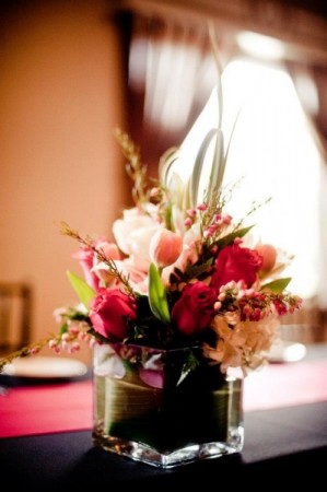 Gorgeous Pink Reception Centerpiece