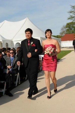 Groomsman & Bridesmaid Walk Down the Aisle