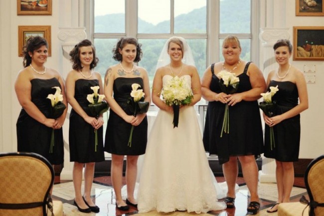 All the Girls Holding Calla Lilies