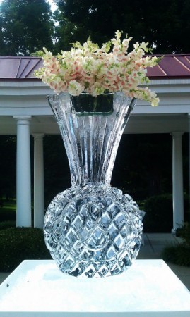 Crystal Vase Ice Sculpture