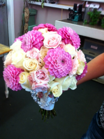 Pink & Ivory Bridal Bouquet