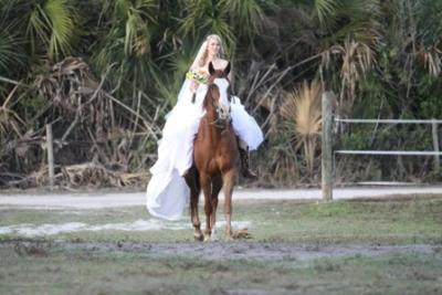 Bride on Horseback