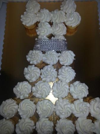 Bridal Wedding Dress Cake