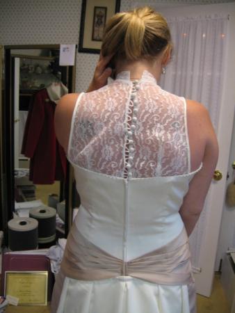 The lace was from her grandmother's dress