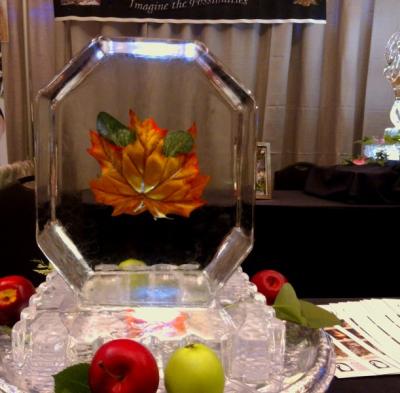 Beautiful Fall Table Centerpiece Ice Sculpture