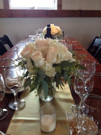 Blush Rose Centerpiece