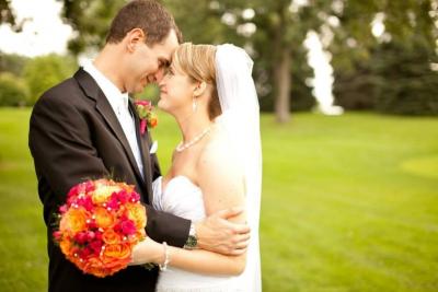 Orange and Pink Bouquet