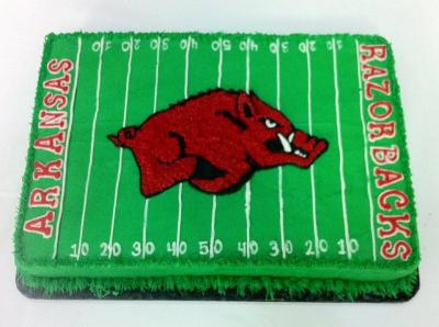 Arkansas Razorback Cake