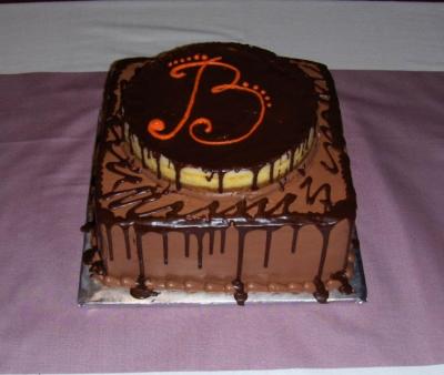 Monogram Groom's Cake